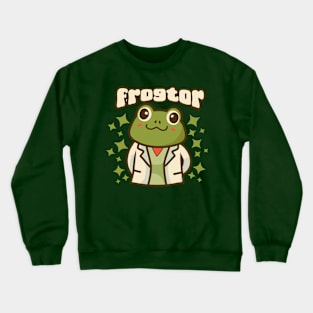 Cute doctor frog Crewneck Sweatshirt